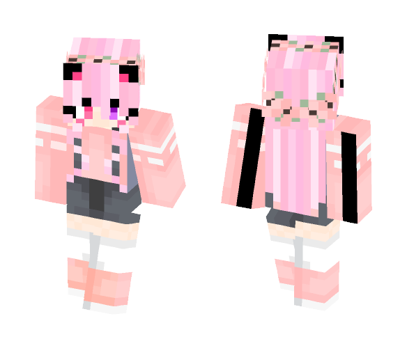 Kawaii Pink Meifwa Girl!~ Melody - Kawaii Minecraft Skins - image 1