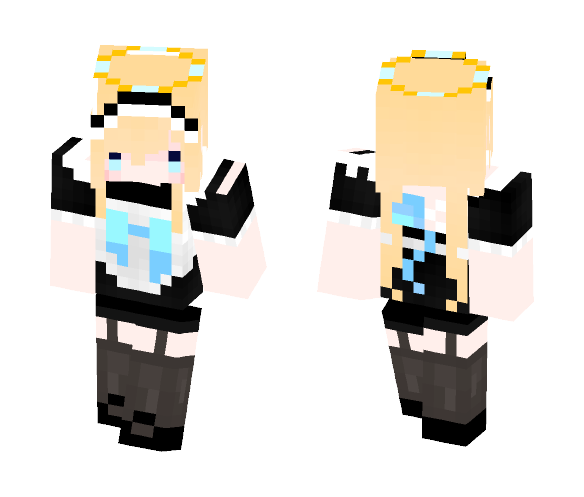 Angel Maid 3 pixel arms - Female Minecraft Skins - image 1