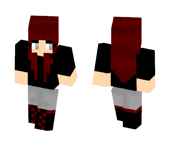 Goth Girl - Girl Minecraft Skins - image 1
