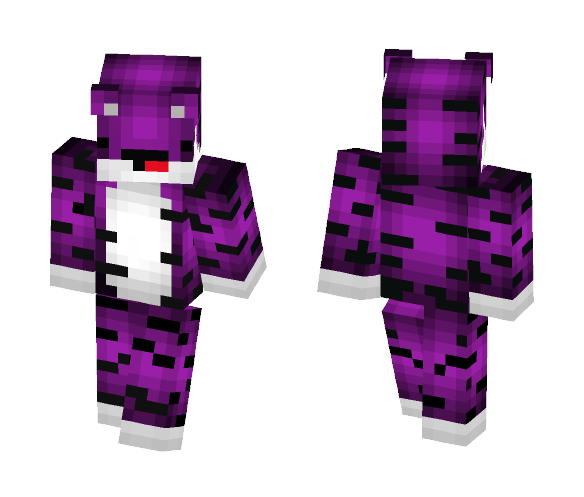 Derpy Purple Tiger - Male Minecraft Skins - image 1