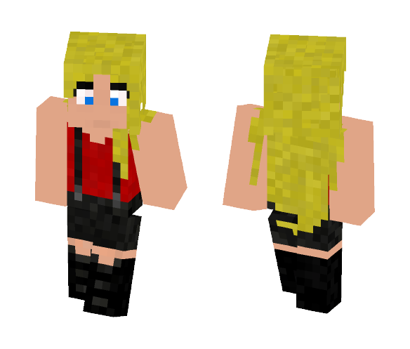Girl with suspenders - Girl Minecraft Skins - image 1
