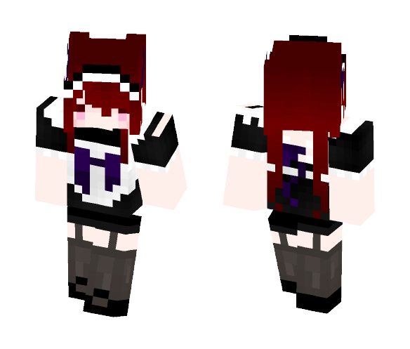 Devil Maid 3 pixel arms - Female Minecraft Skins - image 1