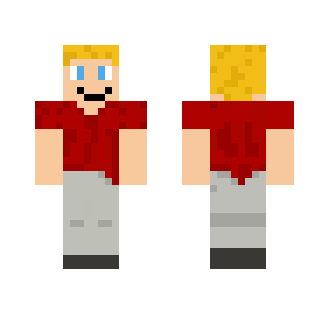 Red Shirt Person - Male Minecraft Skins - image 2