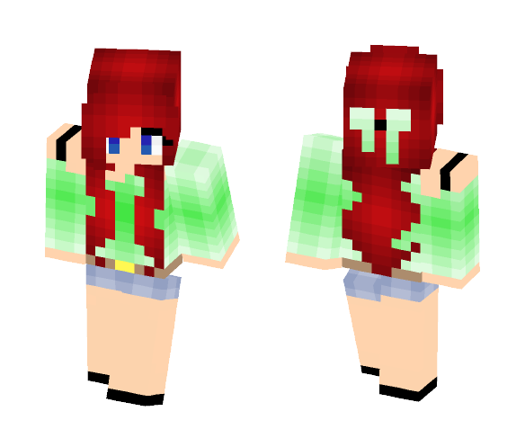 Green Spring girl - Girl Minecraft Skins - image 1