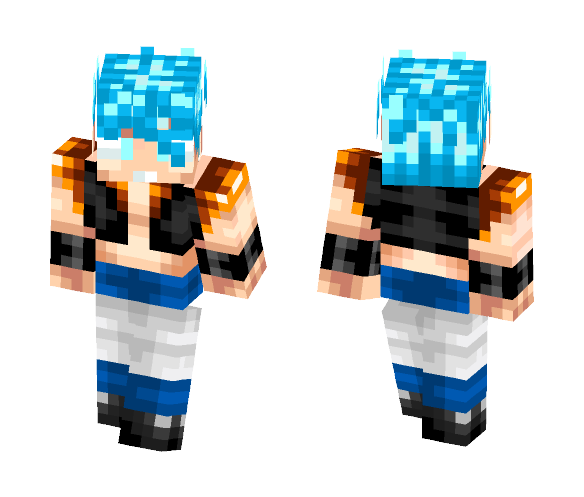 Super Saiyan Blue Gogeta (Fanmade) - Male Minecraft Skins - image 1