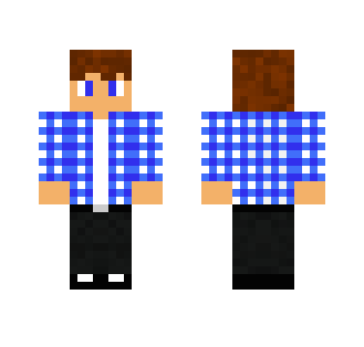 Blue Plaid - Male Minecraft Skins - image 2