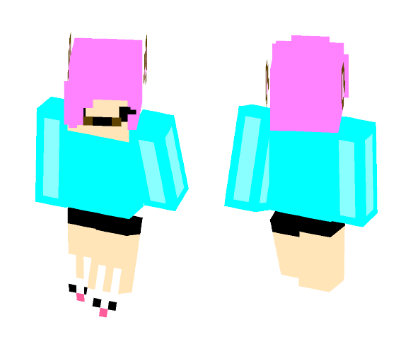 Kawaii Pastel Dog girl - Dog Minecraft Skins - image 1