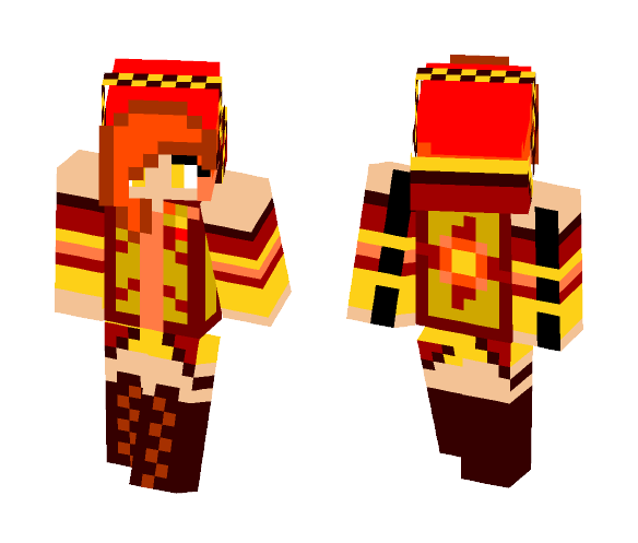 Fire Ember (Amber) - Female Minecraft Skins - image 1