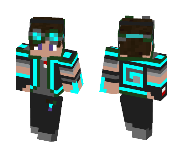 Techno Wolve - Male Minecraft Skins - image 1