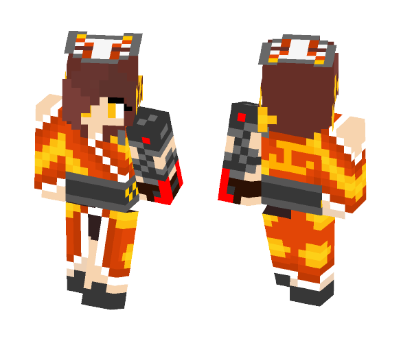 Amaterasu Wolve - Female Minecraft Skins - image 1
