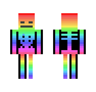Rainbow Sekeleton - Other Minecraft Skins - image 2