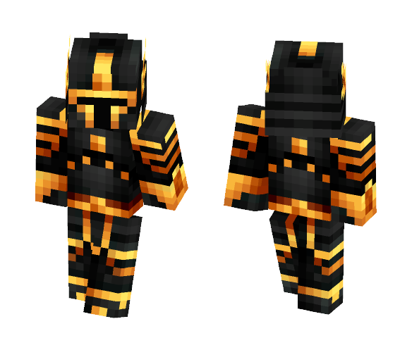 Golden Black Knight - Male Minecraft Skins - image 1
