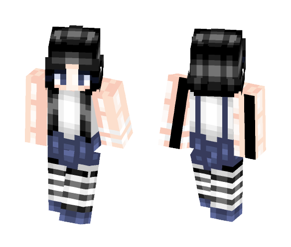 Striped leggings | Olivia - Female Minecraft Skins - image 1