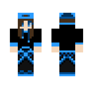 Blue Skater Girl - Girl Minecraft Skins - image 2