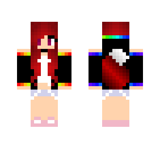 >Rainbow fox girl - Girl Minecraft Skins - image 2