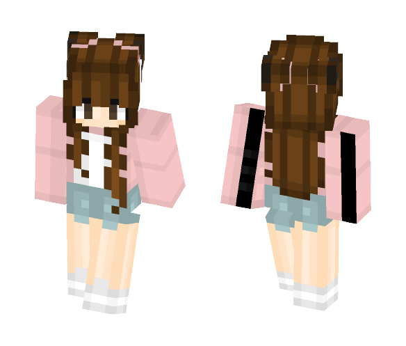 pink&white ???? - Female Minecraft Skins - image 1