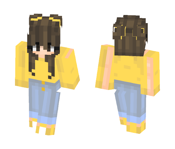 yellow paint// - Female Minecraft Skins - image 1
