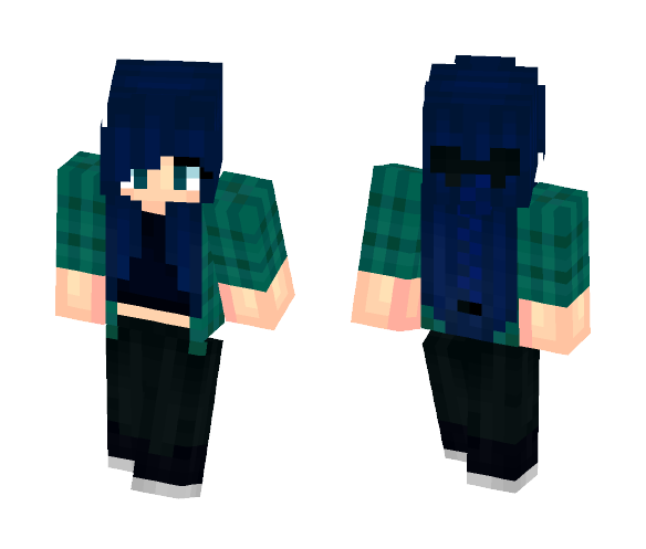 Plaid Tomboy Girl - Girl Minecraft Skins - image 1