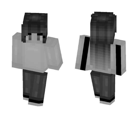 B&W // bagged_milk - Female Minecraft Skins - image 1