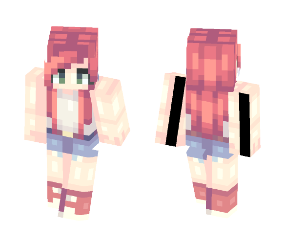 Red (different versions in desc.) - Female Minecraft Skins - image 1