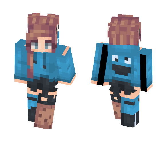 Cookie Monster - Female Minecraft Skins - image 1