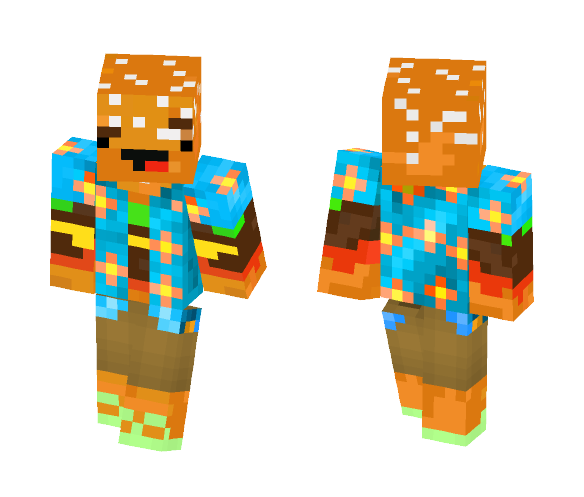 Burger On Holiday - Male Minecraft Skins - image 1