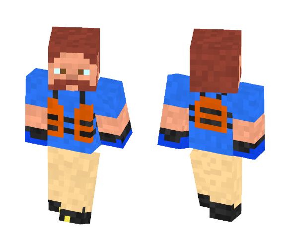 Wraek on a boat - Male Minecraft Skins - image 1