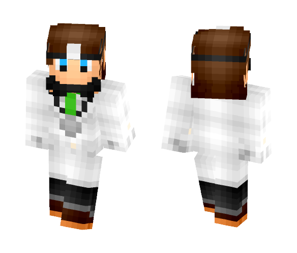 Dr. Luigi HD & 3D - Male Minecraft Skins - image 1