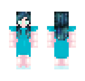 Turquoise Dress - Female Minecraft Skins - image 2