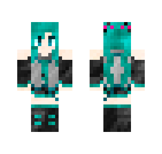Hatsune Miku - Original Outfit - Female Minecraft Skins - image 2