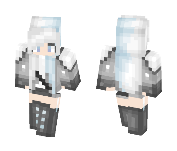 TypicalB {Silver} - Female Minecraft Skins - image 1