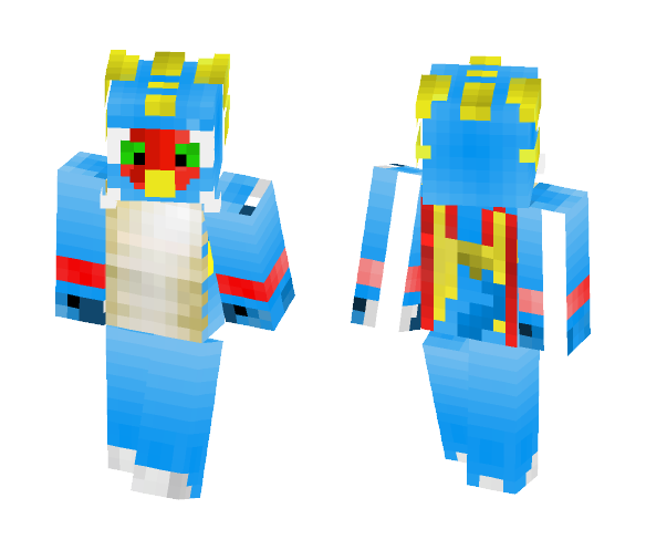my coustom dragon (not a scalie) - Male Minecraft Skins - image 1
