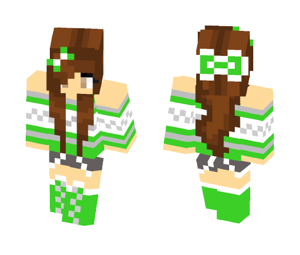 Lime Girl - Girl Minecraft Skins - image 1