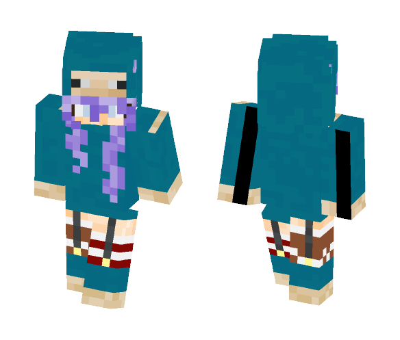 Cyan Sheep Girl ~+Madi - Girl Minecraft Skins - image 1
