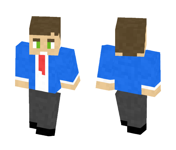 Business man in blue blazer jacket - Male Minecraft Skins - image 1