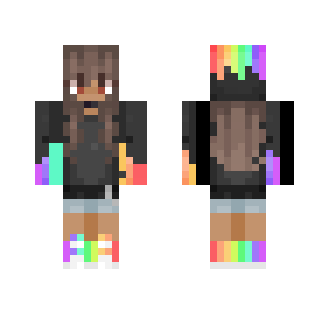 Rainbow Beats~ - Female Minecraft Skins - image 2