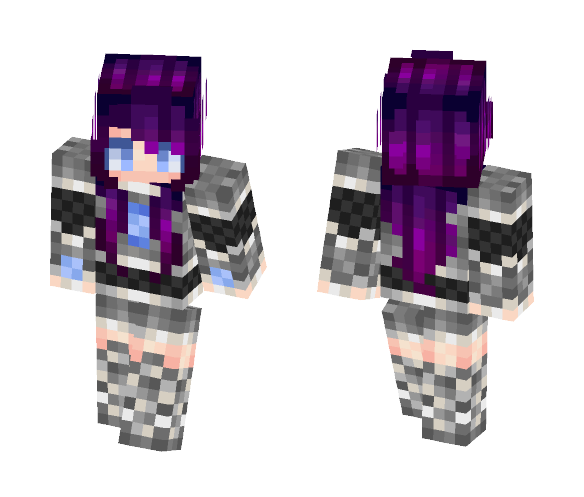 Purple Girl Guard - Girl Minecraft Skins - image 1