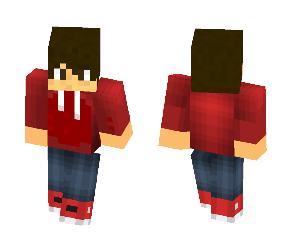 Cool Red Boy Skin (SidGamez) - Boy Minecraft Skins - image 1
