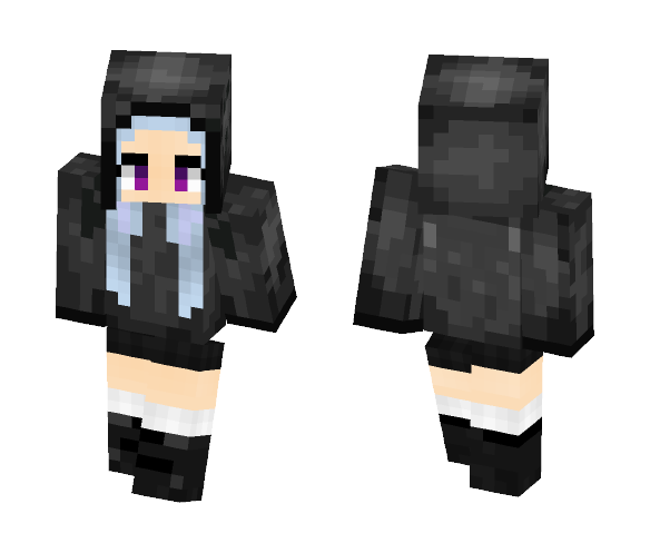Hooded Anime Girl - Anime Minecraft Skins - image 1
