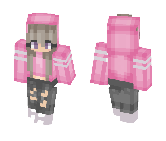 Pink Sweater - Female Minecraft Skins - image 1