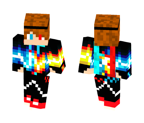 Lightning and fire fuy - Male Minecraft Skins - image 1