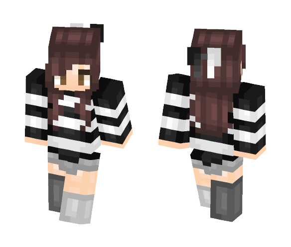 Black and White Sweater - Male Minecraft Skins - image 1