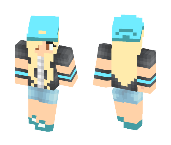 Me as a Pokemon Trainer - Female Minecraft Skins - image 1