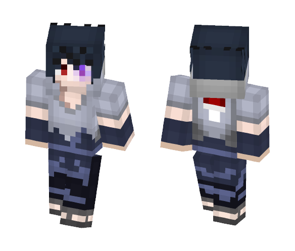 Sasuke Uchiha w/Sharingan +Rinnegan - Male Minecraft Skins - image 1