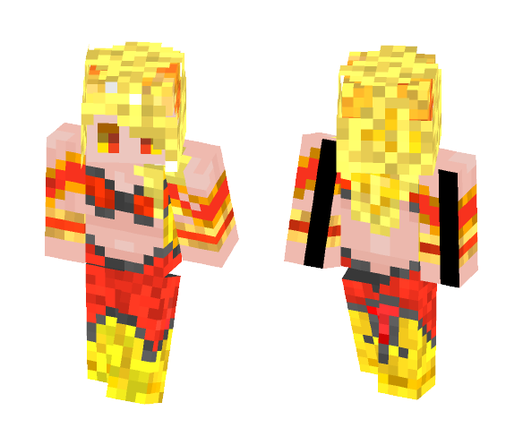 Flame Girl (Remastered) - Girl Minecraft Skins - image 1