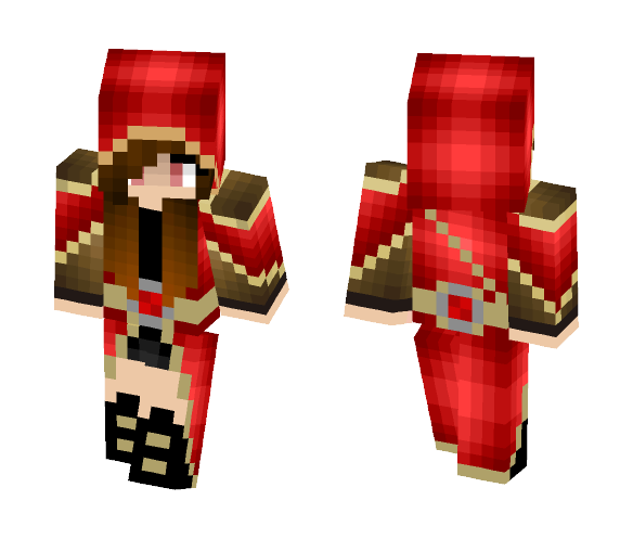 mage girl red - Girl Minecraft Skins - image 1