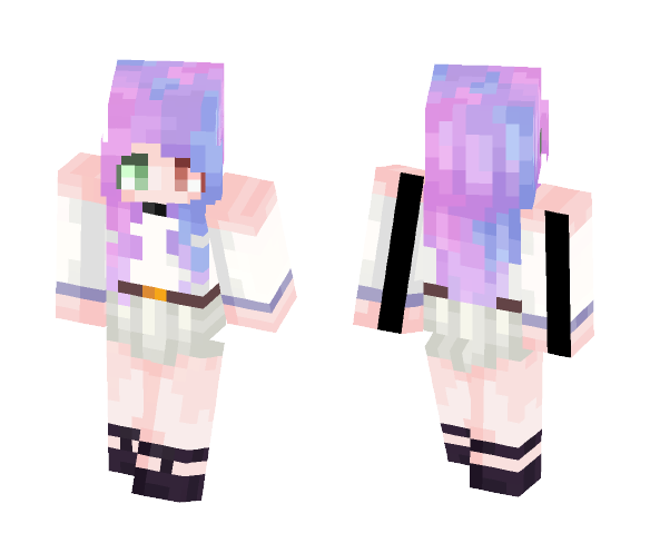 Mixed colours (Hair base in desc.) - Female Minecraft Skins - image 1
