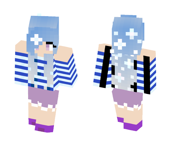 Winter Snowflake Girl - Girl Minecraft Skins - image 1