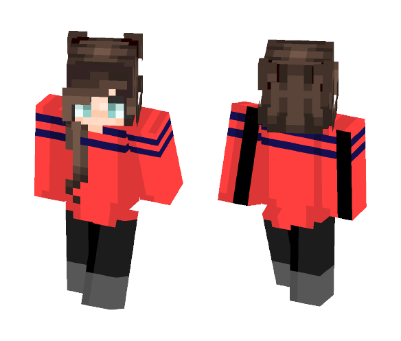 Red Sweater - Female Minecraft Skins - image 1