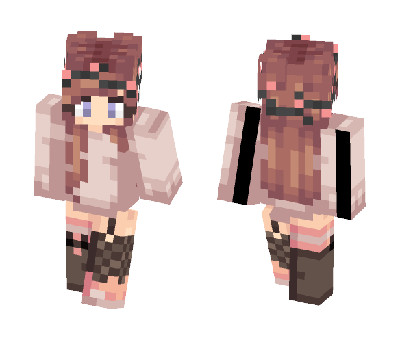 //Cherry Blossom Girl - Girl Minecraft Skins - image 1